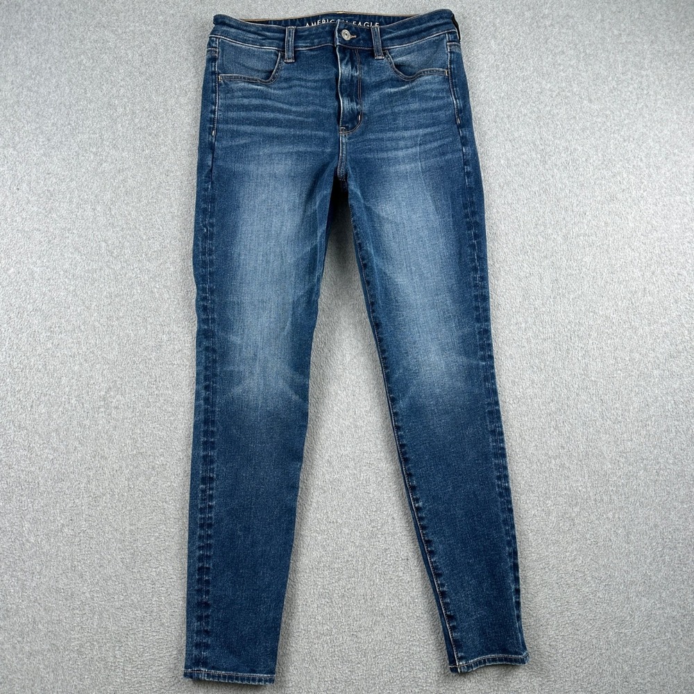 American Eagle Jegging Womens 6 Super Hi-Rise Blue 360 Ne(x)t Level Stretch
